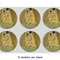 The Kiss (Klimt) - Lovers 3" Multipurpose Round Labels - Sheet