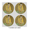 The Kiss (Klimt) - Lovers 4" Multipurpose Round Labels - Sheet