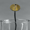 The Kiss (Klimt) - Lovers Black Plastic 7" Stir Stick - Oval - Main