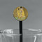 The Kiss (Klimt) - Lovers Black Plastic 7" Stir Stick - Round - Main