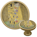 The Kiss (Klimt) - Lovers Cabinet Knob - Gold