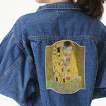 The Kiss (Klimt) - Lovers Twill Iron On Patch - Custom Shape - 3XL - Set of 4