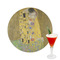 The Kiss (Klimt) - Lovers Drink Topper - Medium - Single with Drink