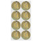 The Kiss (Klimt) - Lovers Icing Circle - Medium - Set of 8