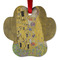 The Kiss (Klimt) - Lovers Metal Paw Ornament - Front