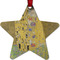 The Kiss (Klimt) - Lovers Metal Star Ornament - Front