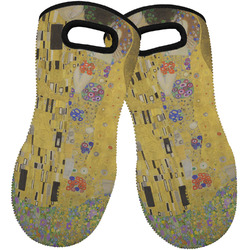 The Kiss (Klimt) - Lovers Neoprene Oven Mitts - Set of 2