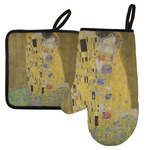 The Kiss (Klimt) - Lovers Left Oven Mitt & Pot Holder Set