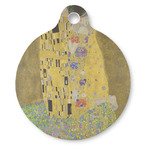 The Kiss (Klimt) - Lovers Round Pet ID Tag