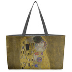 The Kiss (Klimt) - Lovers Beach Totes Bag - w/ Black Handles