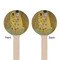 The Kiss (Klimt) - Lovers Wooden 6" Stir Stick - Round - Double Sided - Front & Back