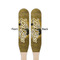 The Kiss (Klimt) - Lovers Wooden Food Pick - Paddle - Double Sided - Front & Back