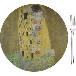 The Kiss (Klimt) - Lovers Glass Appetizer / Dessert Plate 8"