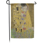 The Kiss (Klimt) - Lovers Small Garden Flag - Double Sided