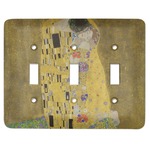 The Kiss (Klimt) - Lovers Light Switch Cover (3 Toggle Plate)