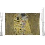 The Kiss (Klimt) - Lovers Glass Rectangular Lunch / Dinner Plate