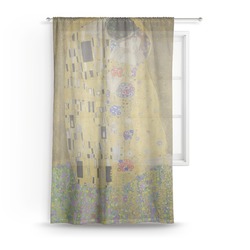 The Kiss (Klimt) - Lovers Sheer Curtain - 50"x84"