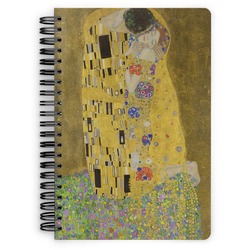 The Kiss (Klimt) - Lovers Spiral Notebook - 7x10