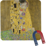 The Kiss (Klimt) - Lovers Square Fridge Magnet