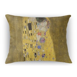 The Kiss (Klimt) - Lovers Rectangular Throw Pillow Case - 12"x18"