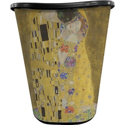 The Kiss (Klimt) - Lovers Waste Basket - Double Sided (Black)