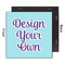 Design Your Own 12x12 Wood Print - Front & Back View