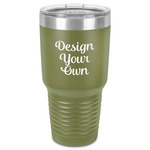 Design Your Own 30 oz Stainless Steel Tumbler - Olive - Single-Sided