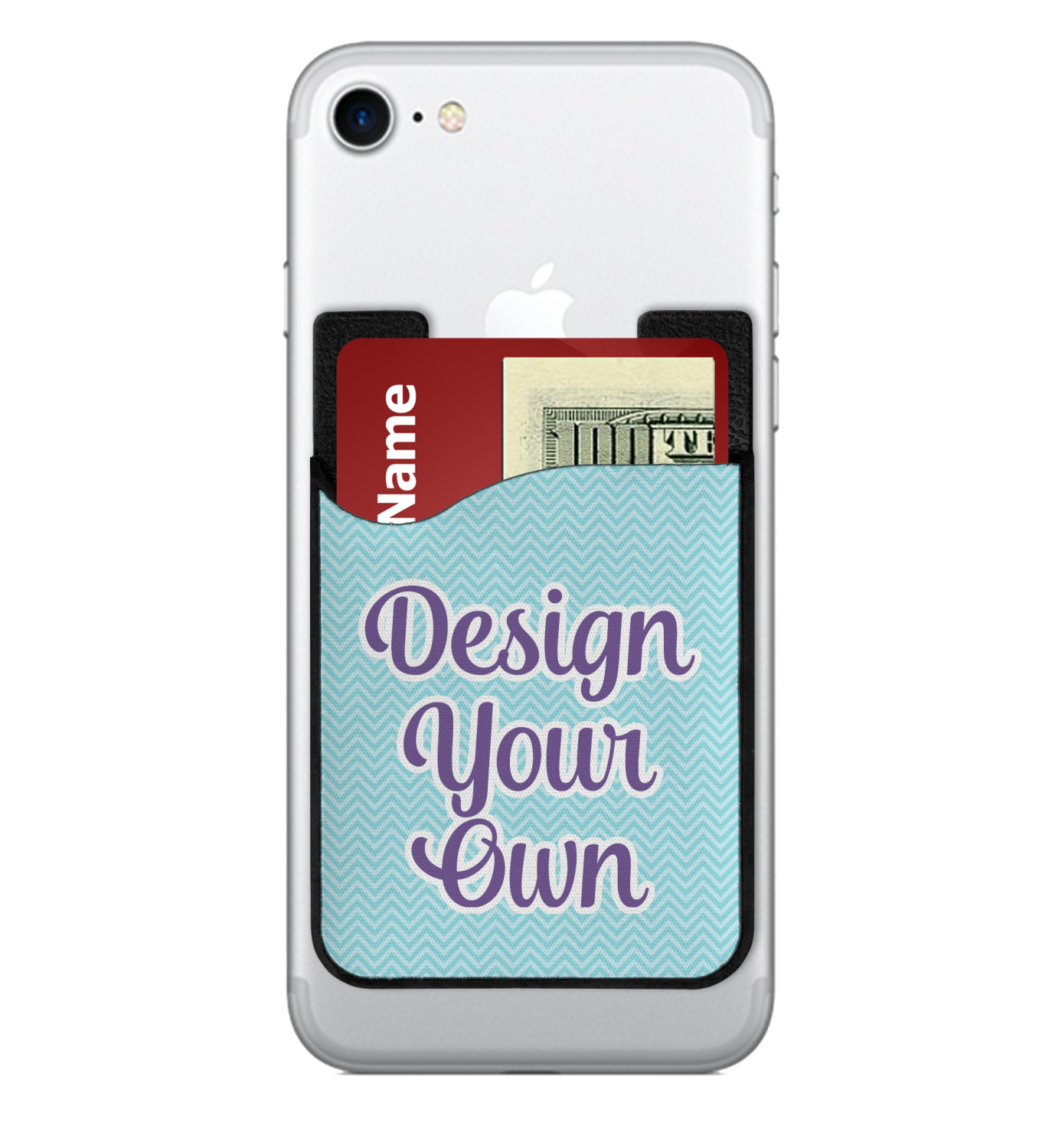 Custom 2 in 1 Cell Phone Credit Card Holder Screen Cleaner