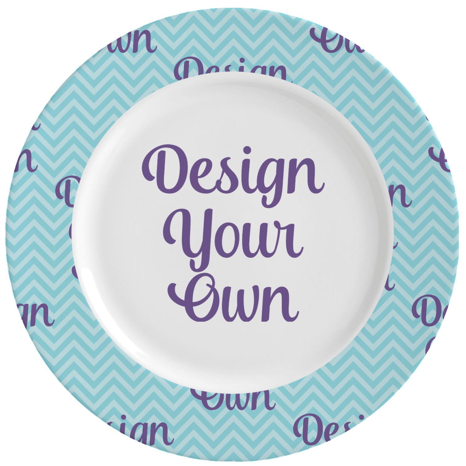 Design Your Own Ceramic Dinner Plates (Set of 4) (Personalized) YouCustomizeIt