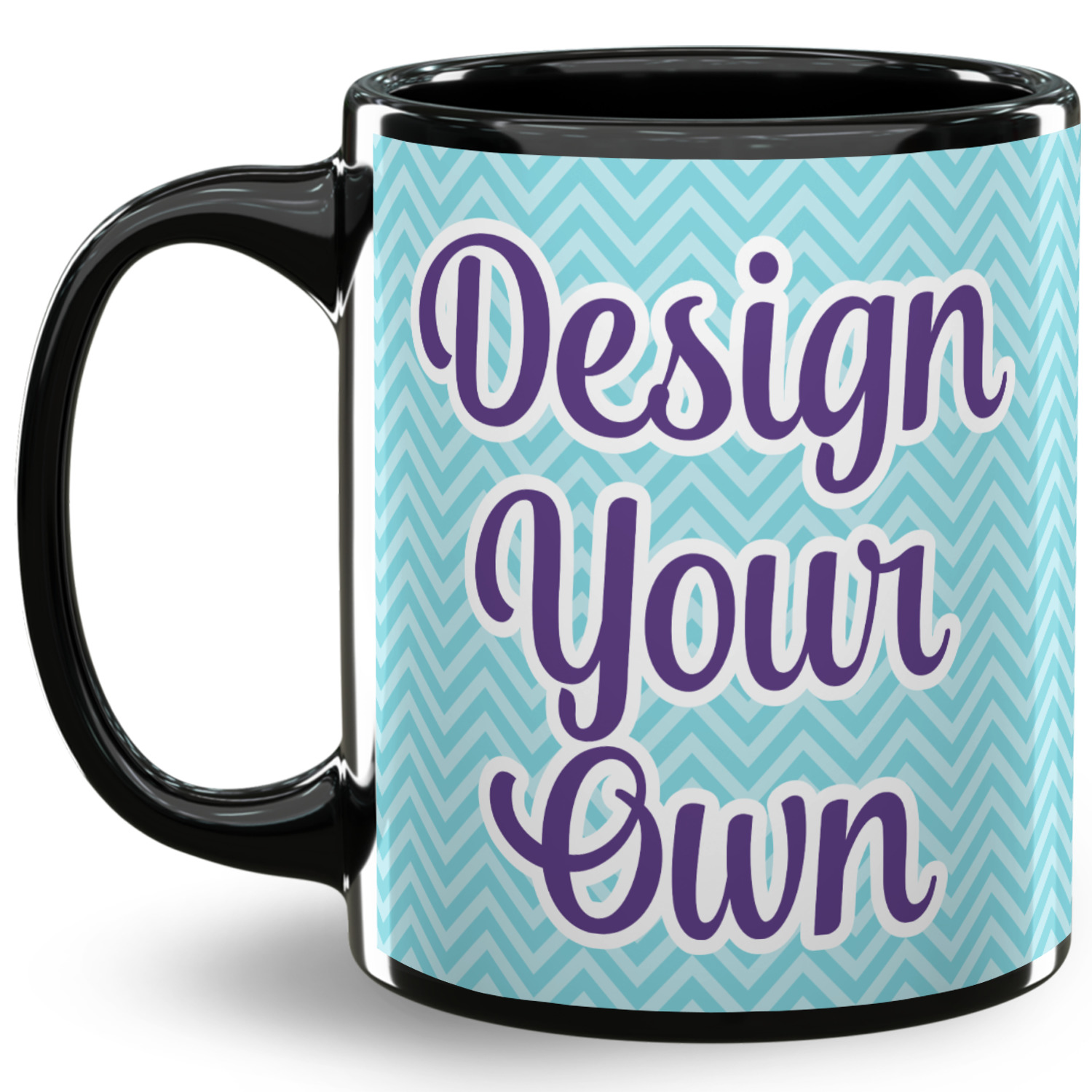 Design Your Own 11 Oz Coffee Mug Black YouCustomizeIt   Design Your Own Coffee Mug 11 Oz Full Black 