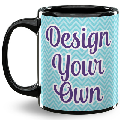 Design Your Own 11 Oz Coffee Mug - Black | YouCustomizeIt