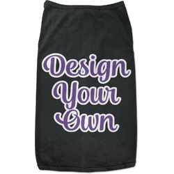 Design Your Own Black Pet Shirt - L