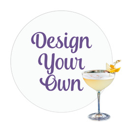 Design Your Own Printed Drink Topper - 3.25"