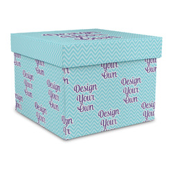 Design Your Own Gift Box with Lid - Canvas Wrapped - Large