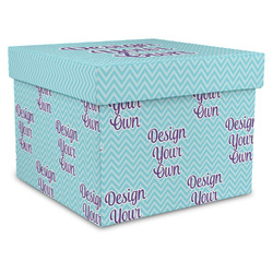 Design Your Own Gift Box with Lid - Canvas Wrapped - XX-Large