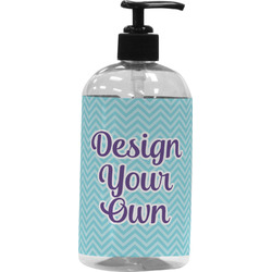 Design Your Own Plastic Soap / Lotion Dispenser - 16 oz - Large - Black