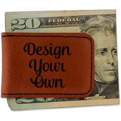 Design Your Own Leatherette Magnetic Money Clip - Double-Sided