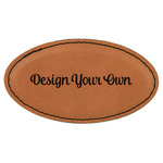 Design Your Own Leatherette Oval Name Badge with Magnet