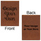 Design Your Own Leatherette Sketchbooks - Large - Double Sided - Front & Back View