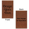 Design Your Own Leatherette Sketchbooks - Small - Double Sided - Front & Back View