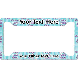 Design Your Own License Plate Frame - Style A