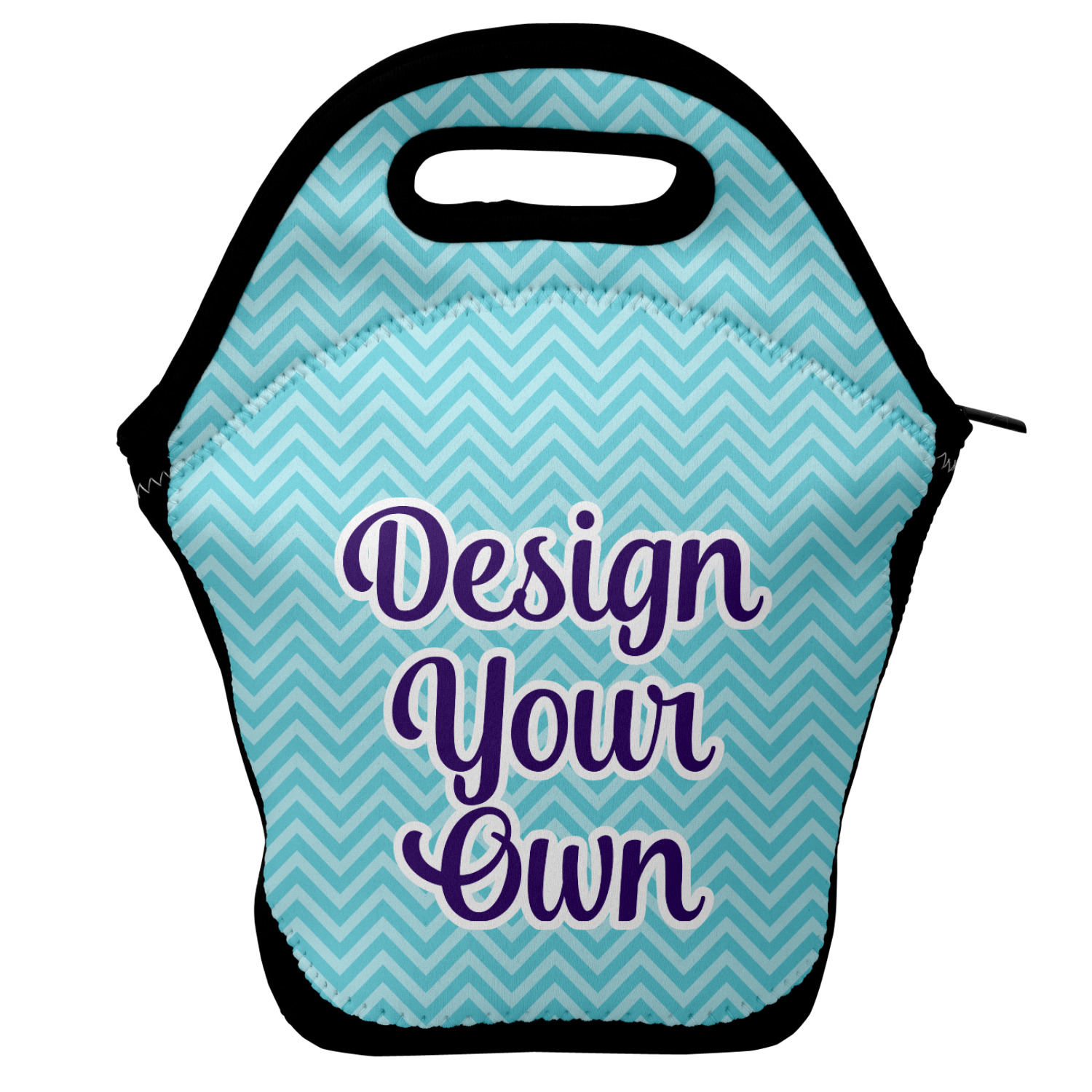 teal lunch tote