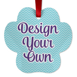 Design Your Own Metal Paw Ornament - Double-Sided