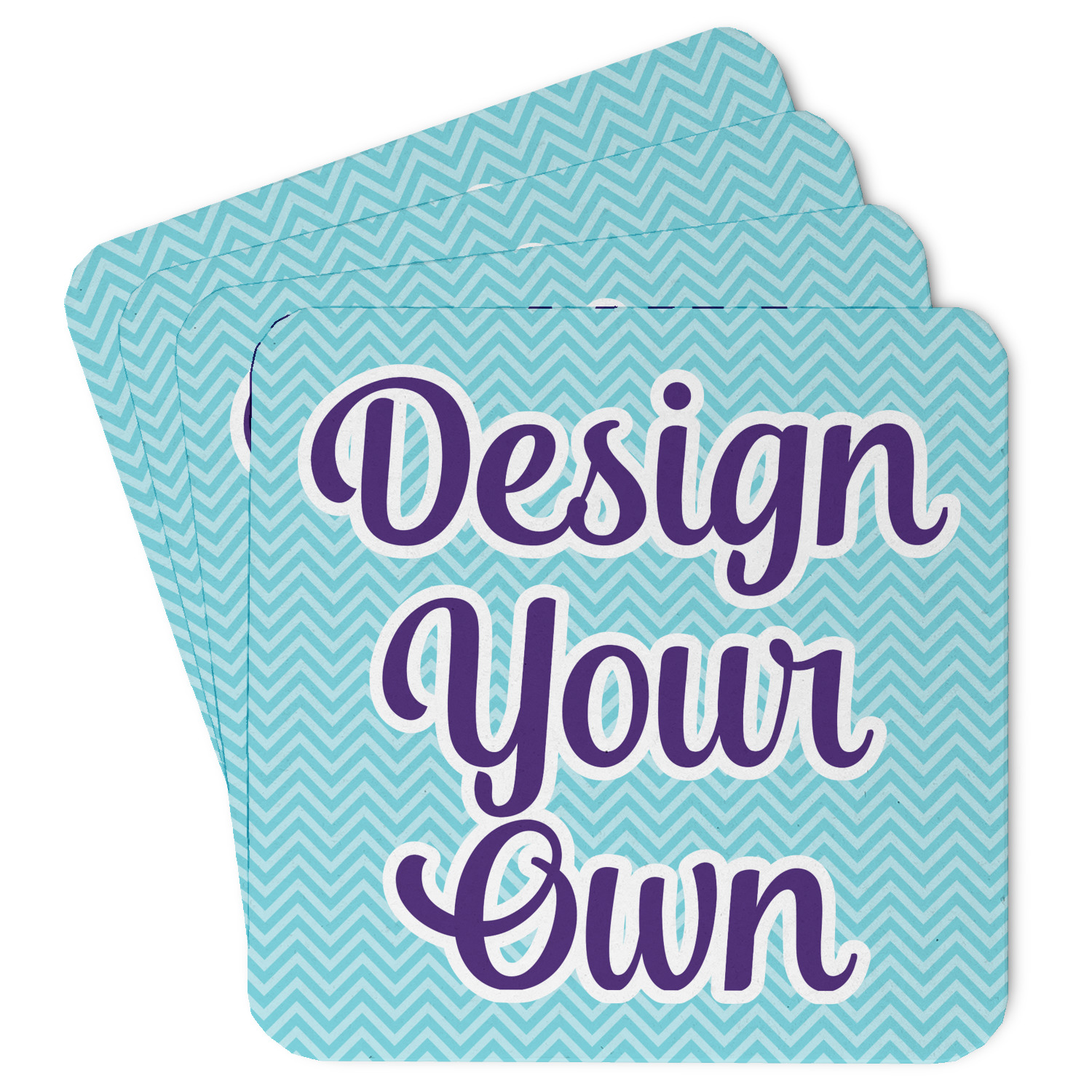 Custom Square Paper Coasters Design Preview Online