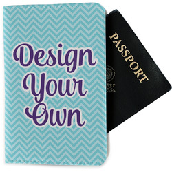 polka dots, Custom Personalized PU Leather Passport Holder Case