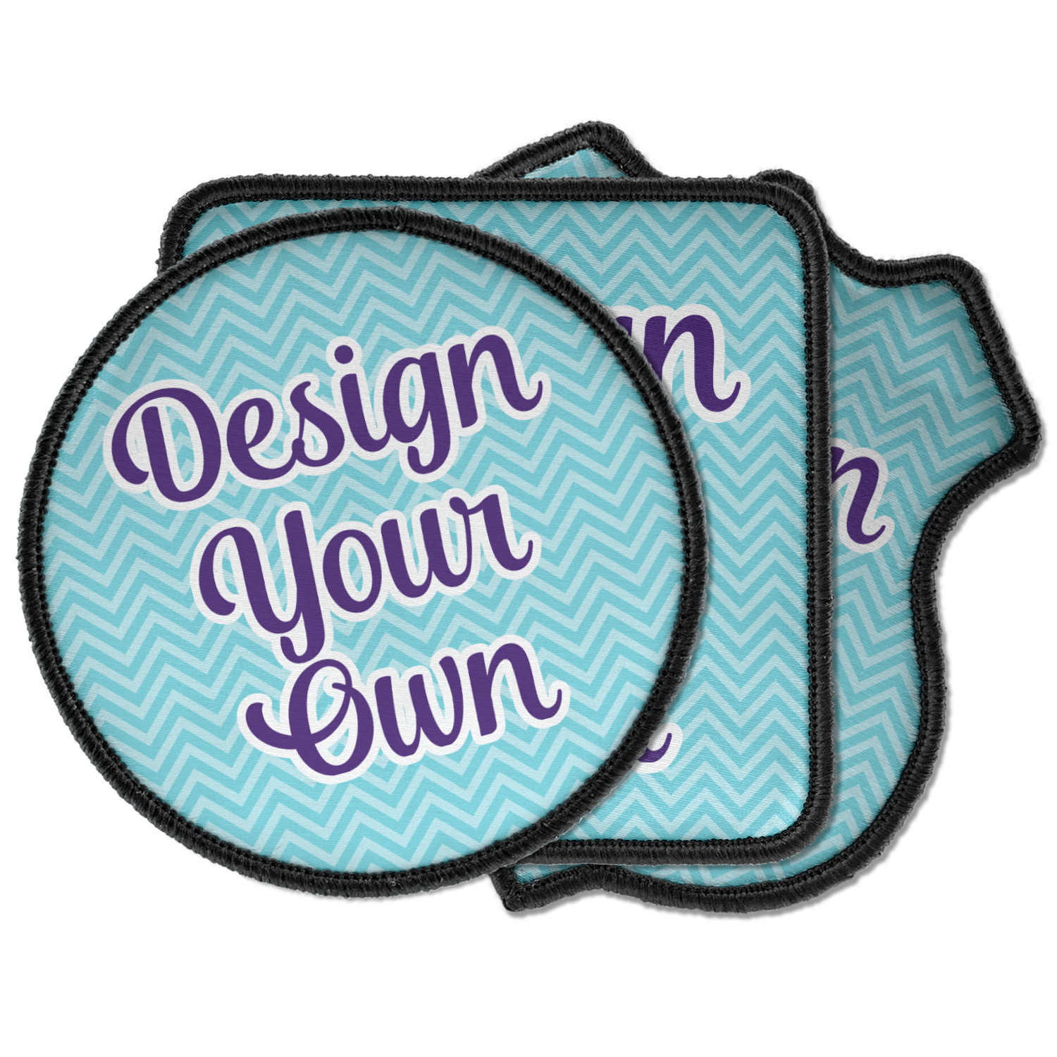 Patch, Embroidered Patch (Iron-On or Sew-On), Smile Face Patch, 3 Round