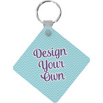 Design Your Own Diamond Plastic Keychain