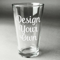 Custom Pint Glasses - Laser Engraved, Design & Preview Online