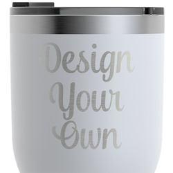 Design Your Own RTIC Tumbler - White - Laser Engraved - Double-Sided