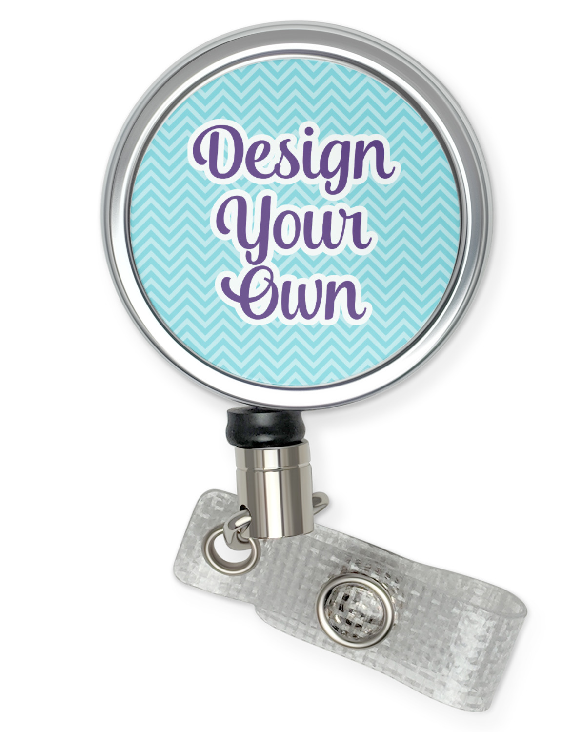 Custom Retractable Badge Reel with Pocket Clips